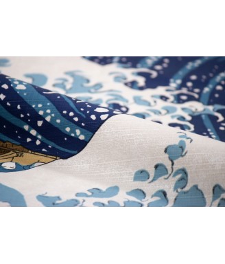 Furoshiki Japonais "Grande vague de Kanagawa" Hokusai