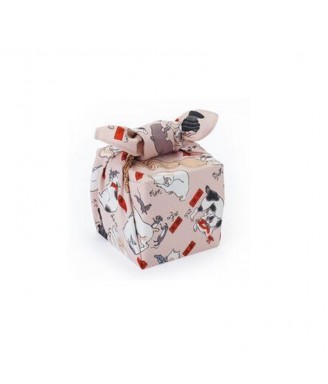 Furoshiki 48 × 48 cm Chats des 53 stations du Tōkaidō – tissu japonais | Japanzen