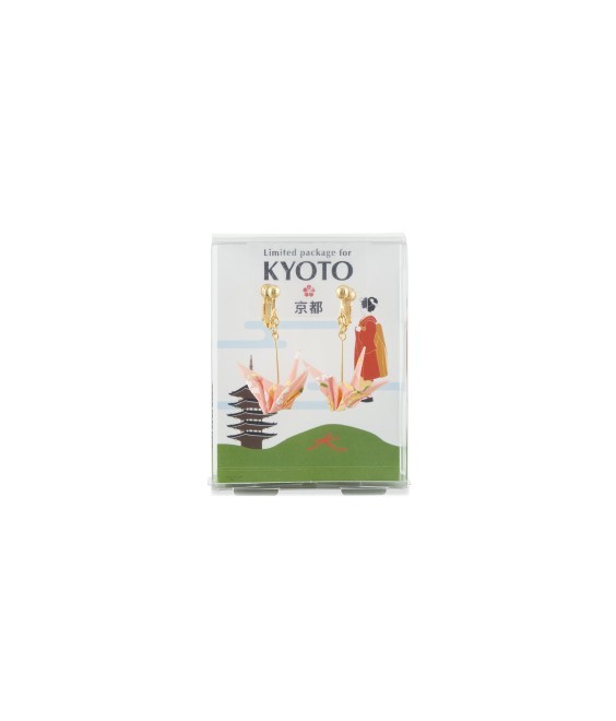 Boucles d’Oreilles Grue Origami "Kyoto" – Made in Japan