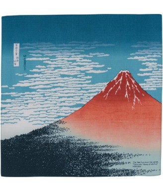 Aka Fuji Hokusai -Furoshiki Japanzen