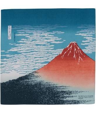 Furoshiki japonais Hokusai Vent calme et matin clair