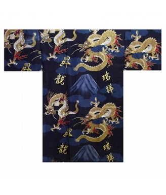 Veste Kimono japonaise happi - Dragon & Mont Fuji | Japanzen