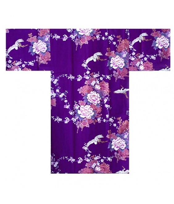 Ladies Kimono Happi "Flying Crane & Peony"