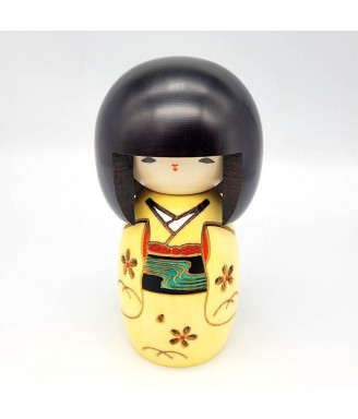 Kokeshi Osanago – Poupée japonaise en bois Mizuki | JapanZen