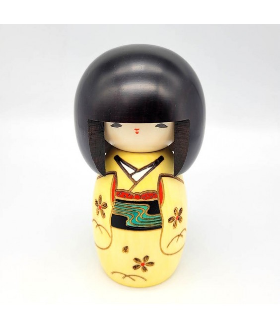 Kokeshi Osanago – Poupée japonaise en bois Mizuki | JapanZen