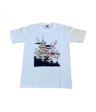 T-shirt "KYOTO TO-JI" Blanc