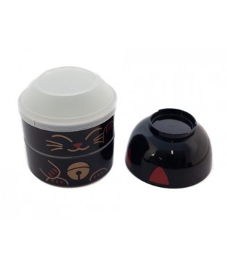 Manekineko Kuro Bento – 1200 ml – Lucky Cat Shape