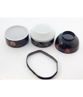 Bento Manekineko Kuro – 1200 ml – Chat Porte-Bonheur - Made in Japan