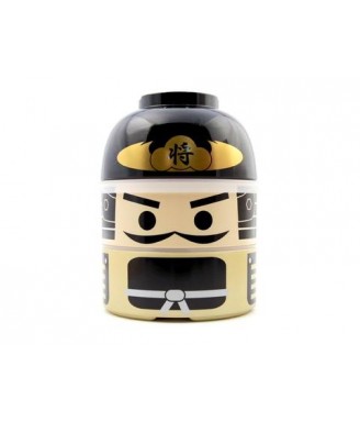 Bento japonais Samouraï 1200 ml – boîte lunch 2 étages fabriquée au Japon| Japanzen