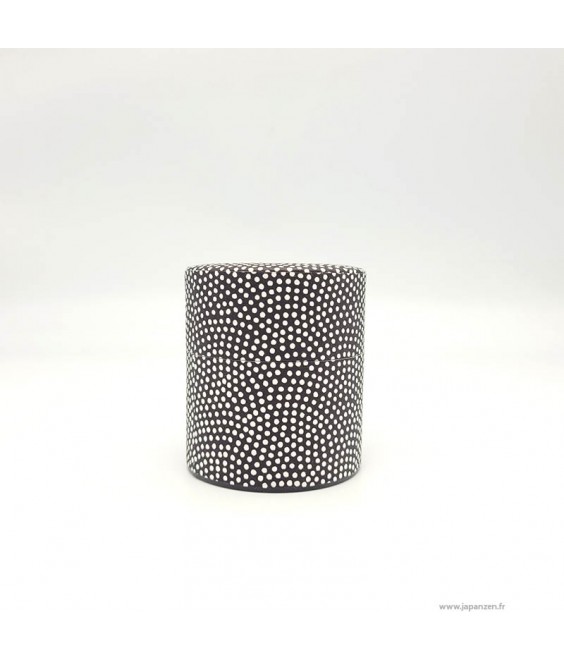 Japanese Tea Canister "Same Komon"