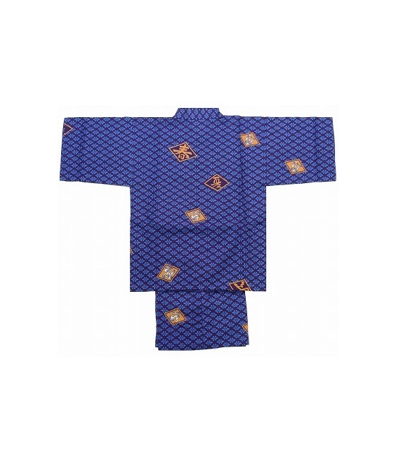 Kimono Japonais jinbei enfant "Diamants"
