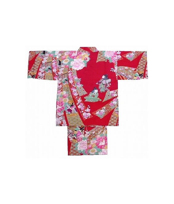 Kimono Japonais Enfant Fille "Petite Poupée"