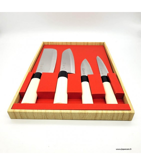 Coffret couteaux de cuisine japonais 4 pièces