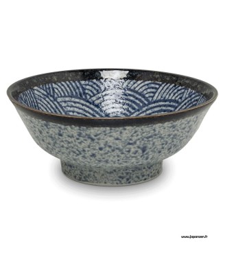 bol ramen japonais motif vagues seigaiha
