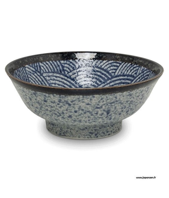 bol ramen japonais motif vagues seigaiha