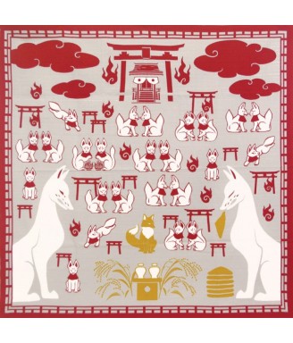 Furoshiki cloth "Foxes and...