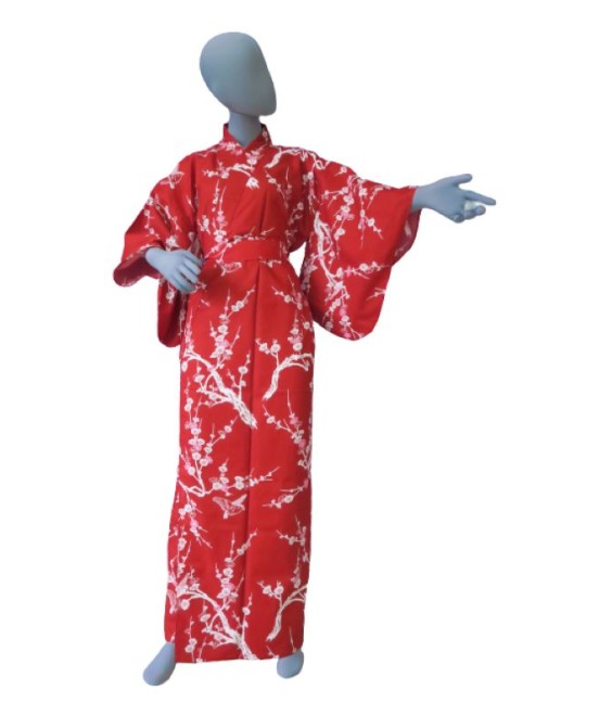 Ladies Kimono Yukata Ume Flowers