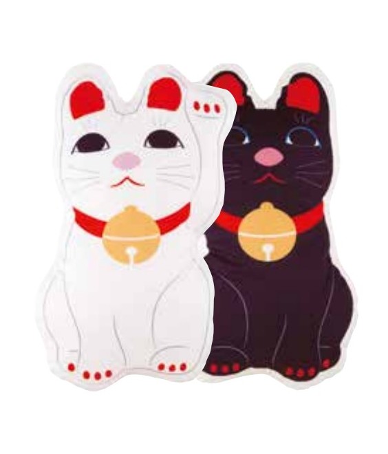 Coussin Maneki Neko Chat Porte Bonheur