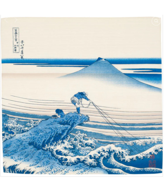 Japanese Furoshiiki Hokusai Kajikazawa in Kai Province