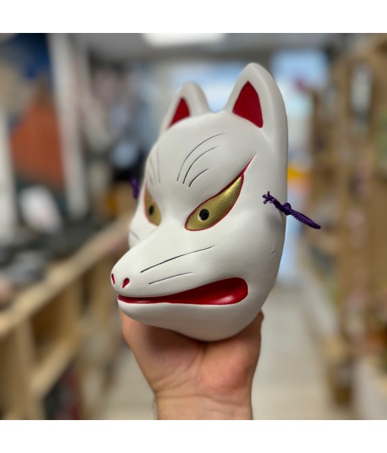 Masque de Renard Japonais Décoratif Kitsune (Grand)