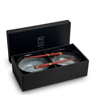 Coffret 2 Bols Japonais Kuro – Porcelaine noire | Japanzen