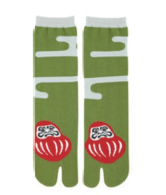 Chaussettes Tabi Daruma Vert