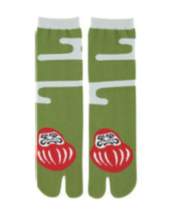 Chaussettes Tabi Daruma Vert