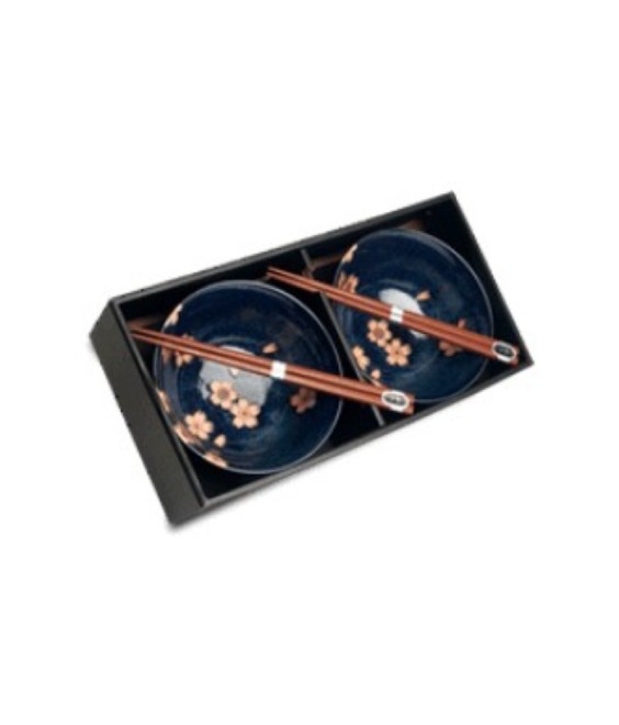 Coffret de Bols Japonais Sakura