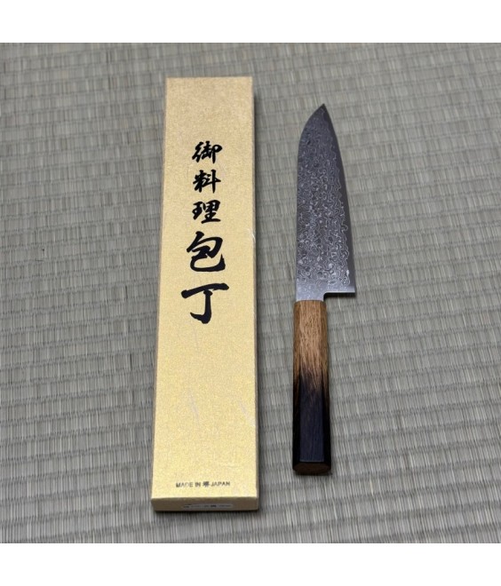 Japanese Santoki Knife Aus10 damascus Yamawaki