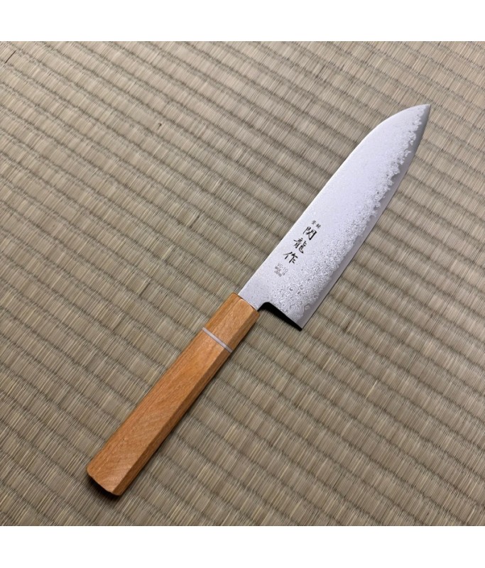 Couteau Santoku Japonais Acier Damas 67 Couches – Forgé Main, VG10, Kiritsuke