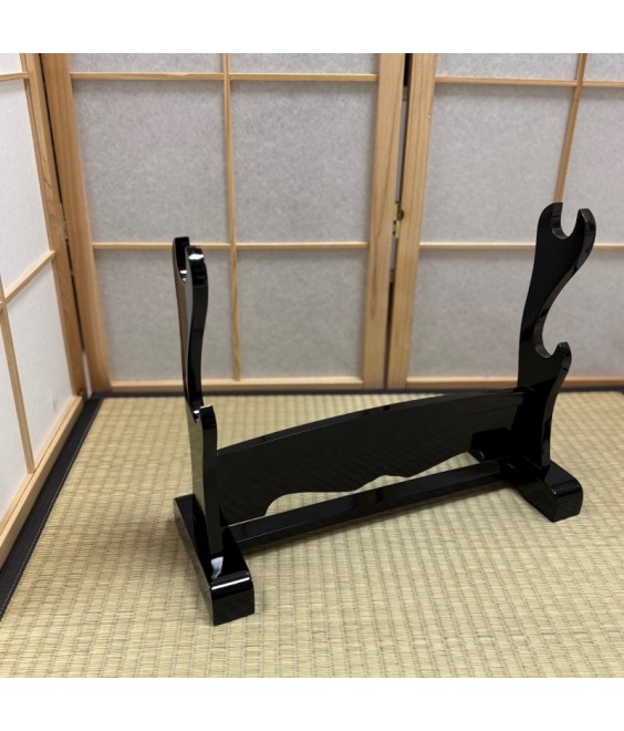 Katanakake Support à katana en bois laqué japonais traditionnel