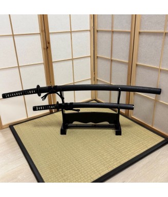 Katanakake Support à katana en bois laqué japonais traditionnel
