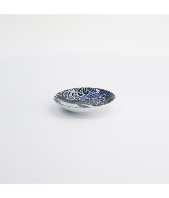 Porte-sauce japonais en porcelaine – Motif Kujira (baleine)