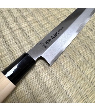 Couteau Yanagiba Ikkaku 235 mm | Shimizu Hamono | Fabriqué à Seki