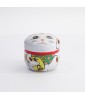 Boîte à thé Chat Japonais blanche – 100 g – Acier inoxydable – Maneki Neko Japon