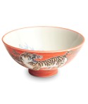 Bol japonais porcelaine motif tigre Ø14 cm