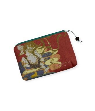 Japanese Coin Purse Fujin & Raijin – Cotton 15x11 cm | Japanzen