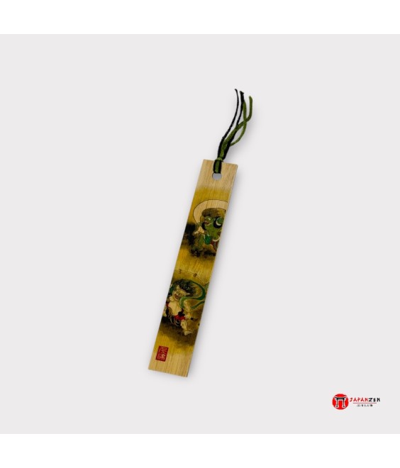 Marque-pages japonais en bambou – Fujin & Raijin | Japanzen