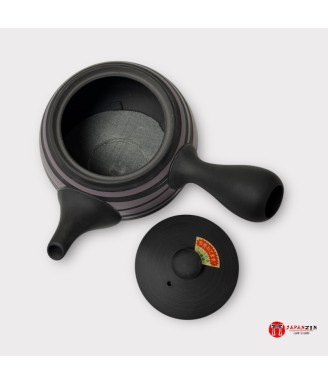 Tokoname Japanese Teapot – Purple & Black – 520ml - Japanzen