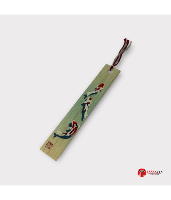 Japanese Bamboo Bookmark – Koi Fish Design | Japanzen