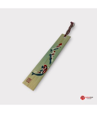 Japanese Bamboo Bookmark – Koi Fish Design | Japanzen