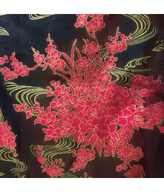 Kimono Yukata Japonais Pivoines -  Qualité et Elégance Japonaise | Japanzen