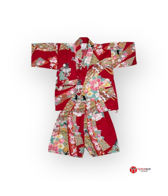 Kimono Japonais Enfant Fille "Petite Poupée"