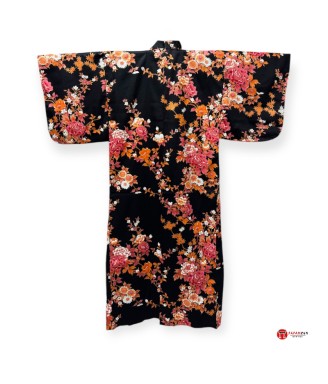 Yukata femme Pivoines & Momiji – Kimono d’été léger & motifs japonais | Japanzen