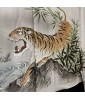 Haori vintage en soie motif Tigre & Bambou – Japanzen