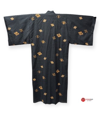 Yukata Kimono "Diamond" Black