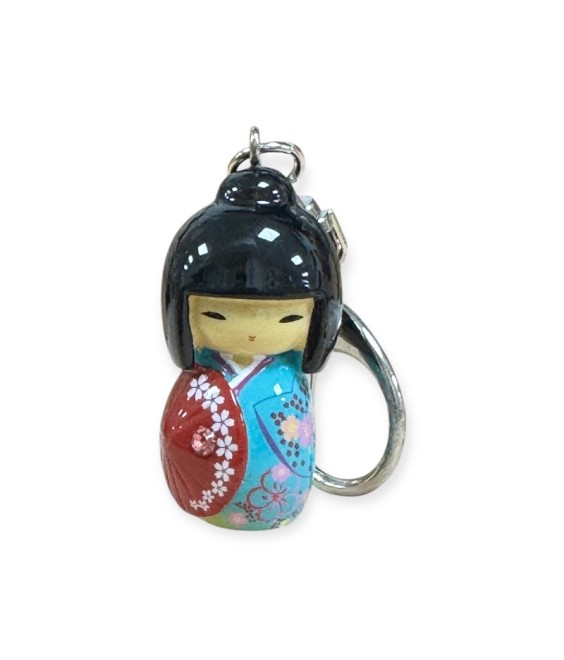 Porte‑clés japonais Kokeshi Maiko – Accessoire kawaii | Japanzen