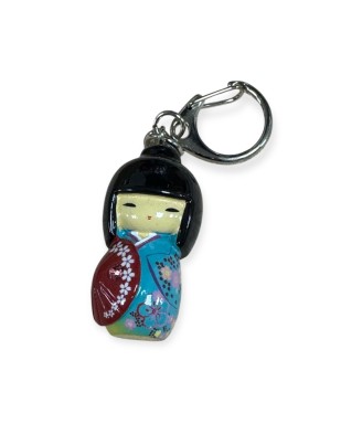 Porte‑clés japonais Kokeshi Maiko – Accessoire kawaii | Japanzen