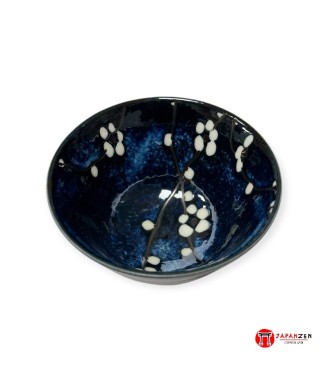 Bol à riz Hana bleu – Porcelaine japonaise | Japanzen