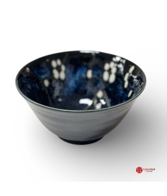 Bol à riz Hana bleu motif Fleurs de Prunier – Porcelaine japonaise | Japanzen